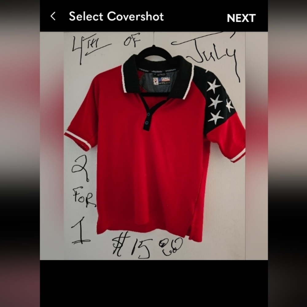 2 for 1 SALE .. 4th of July Pull-over Red, White & Blue Shirts